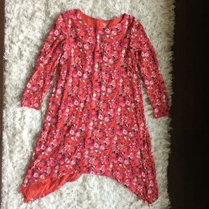 Girls Floral cotton dress.